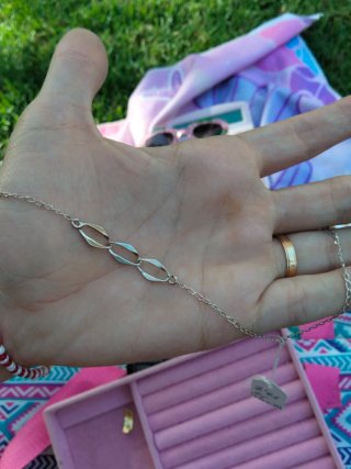 Collar de plata con eslabones marca opla