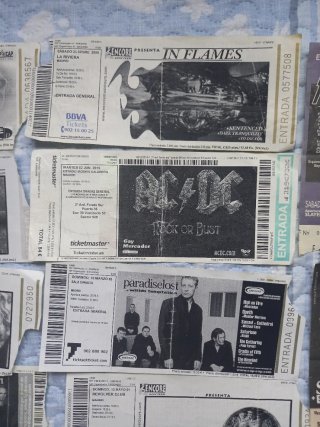Colección Entradas Conciertos Rock Metal