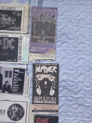 Colección Entradas Conciertos Rock Metal