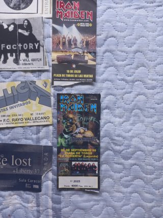 Colección Entradas Conciertos Rock Metal