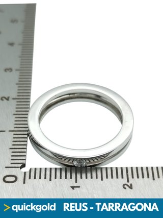 035-01-00735 ANILLO ORO BLANCO 18K DIAMANTE