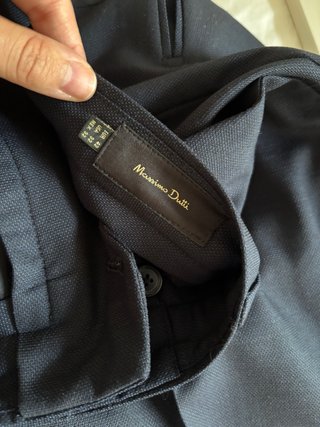 Traje Massimo Dutti Azul Marino