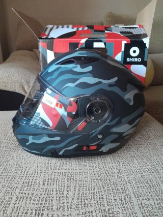 Casco Shiro Modular SH-508 Flip Up Camuflaje (L)