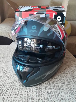 Casco Shiro Modular SH-508 Flip Up Camuflaje (L)