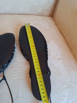 Sandalias de piel Massimo Dutti negras