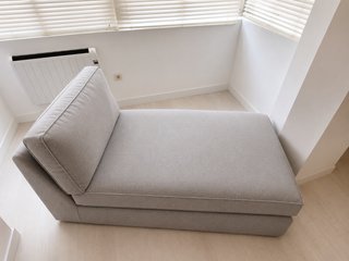Sofá 3 plazas + chaise longue gris