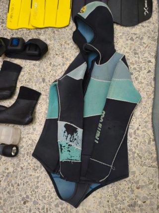 Separado o junto Equipo de buceo y snorkel