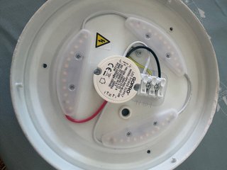 2 lámparas de techo ovalada blanca de plastico
