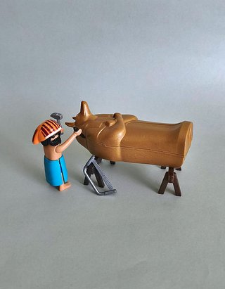 Playmobil Artesano Egipcio Pirámide.