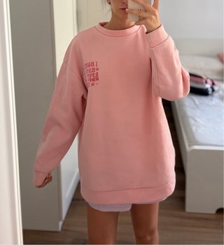 Sudadera rosa SHEIN Best Day Ever