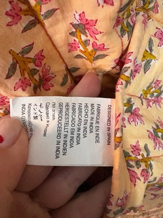 Chaqueta acolchada floral talla única