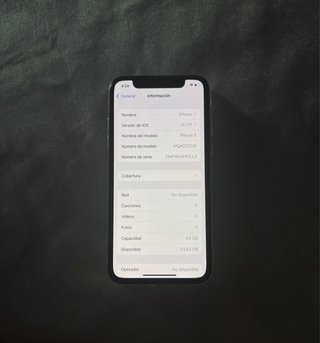 iPhone XS Blanco Plata