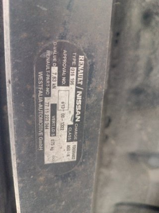 Enganche ORIGINAL Remolque Kangoo 97-08