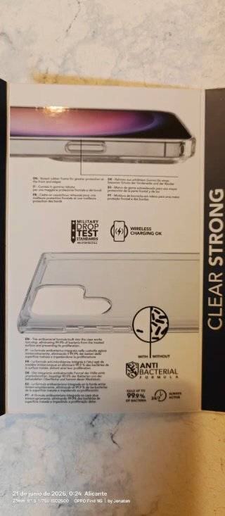 Funda Cellularline Samsung S24 Ultra Transparente