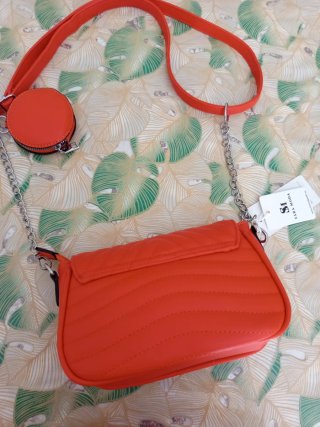 Borsa SARA MODA arancione con portamonete
