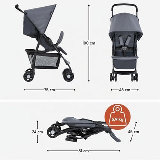hauck Sport Carrito Bebe Ligero, silla de paseo
