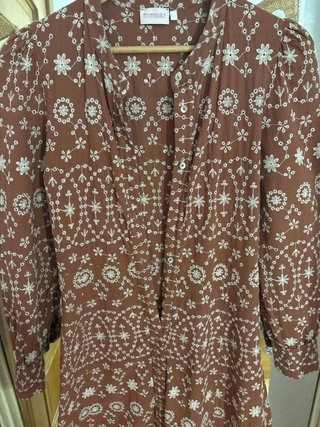 Vestido largo Mimoki bordado