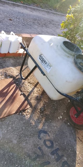 Carretilla de pulverizar