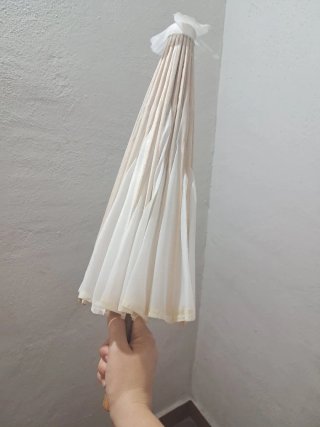 Parasol estilo chino blanco