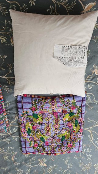 Cojines Funda Tejida Multicolor