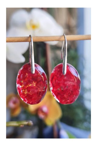 Pendientes Geranio Coral