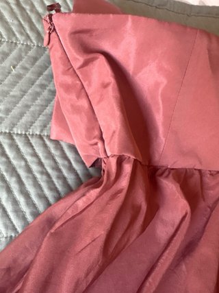 Vestido Zara marrón con lazo