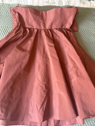 Vestido Zara marrón con lazo