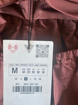 Vestido Zara marrón con lazo