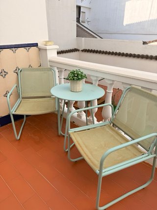 Conjunto mesa y 2 sillas jardín