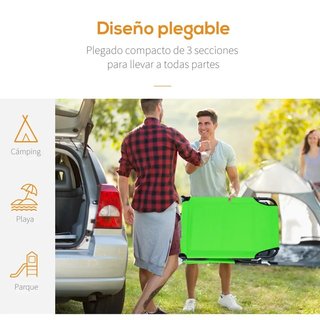 Tumbona Plegable Verde - 120kg