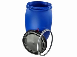 Bidón azul 120 litros con ballestas
