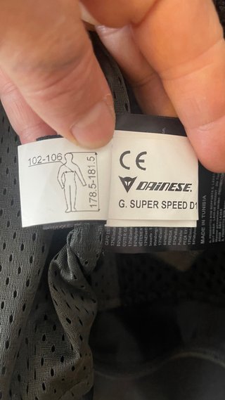 Chaqueta Dainese Super Speed D1 Talla 52 NEGOCIABL