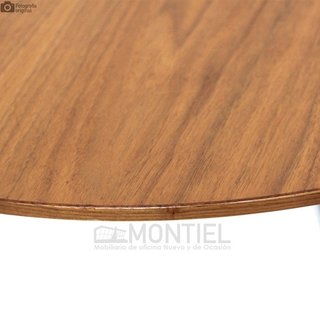 Mesa redonda madera y metal