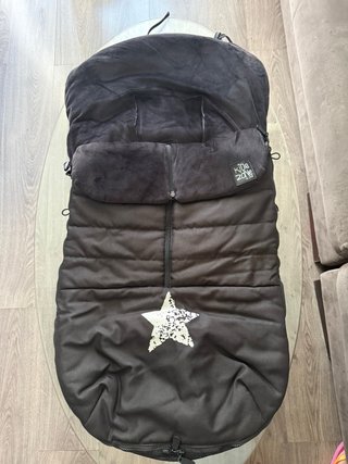 Saco de silla de paseo negro con estrella