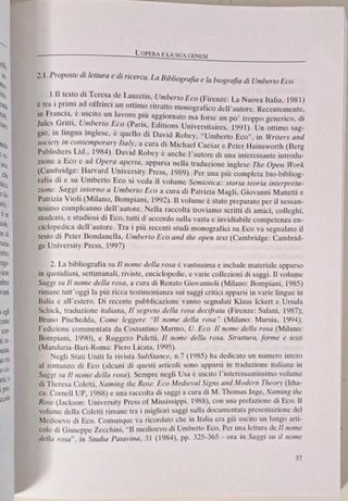 Capozzi, Esercizi di commento a Il nome della rosa
