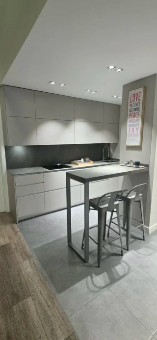 Muebles de cocina, encimera y electrodomésticos