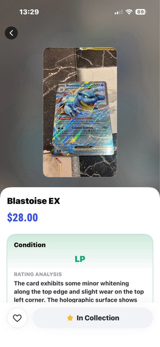 Carta Pokémon Blastoise EX 030/142
