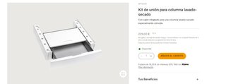 Kit unión lavadora y secadora Miele