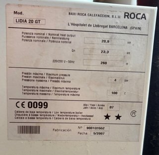 Caldaia Gasolio Baxi Roca + Accumulatore