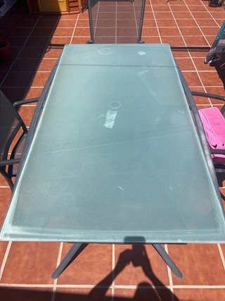 Borriquetas madera y cristal para mesa