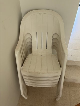 Sillas de Jardín Apilables (Pack 5)