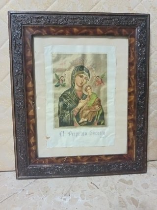 Cuadro Virgen María Perpetuo Socorro y Niño Jesús
