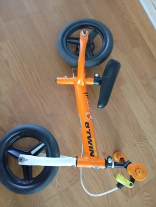 Bici sin pedales Decathlon naranja