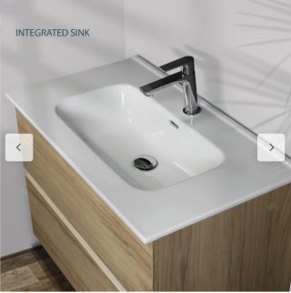 Mueble Lavabo 80cm + Lavabo + Espejo LED