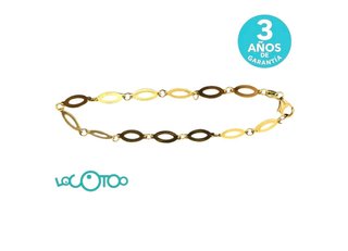 PULSERA ORO AMARILLO 18K ROLO CON CIERRE REASA