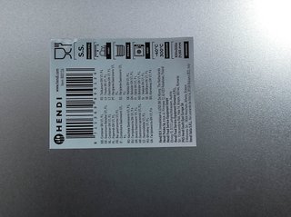 Recipiente Bandeja inox Hendi 9L 530x325x65 nuevo