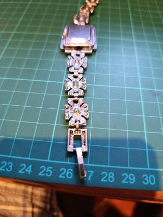 Reloj pulsera plata piedras multicolor