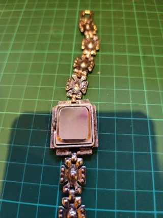 Reloj pulsera plata piedras multicolor