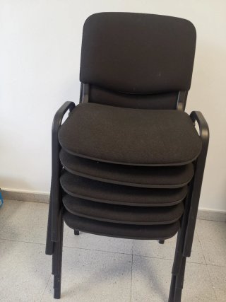 Sillas de oficina apilables (pack 5)