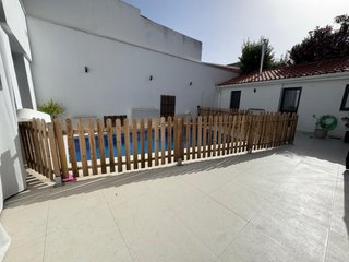 Valla de madera para exterior, mide 13,25 meteos l